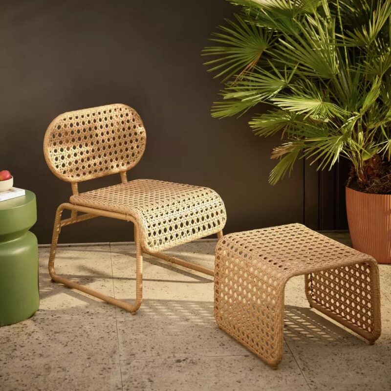 Habitat - Global Accent Chair and Footstool - £108.00 (was £120.00))
