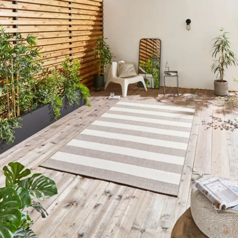 Dunelm - Striped Outdoor Rug - £59.00