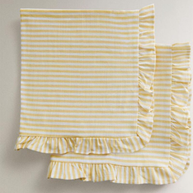 Zara - Pack of Ruffled Cotton Napkins - £12.99