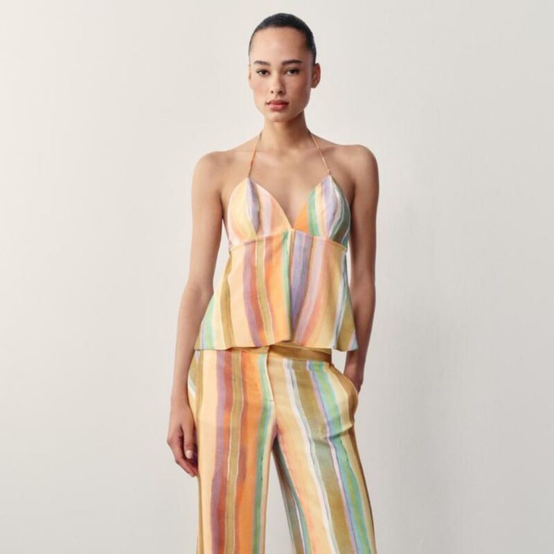 Zara - Striped Halter Top - £25.99