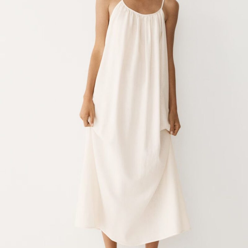 H&M - Linen-blend throw-on dress - £37.99