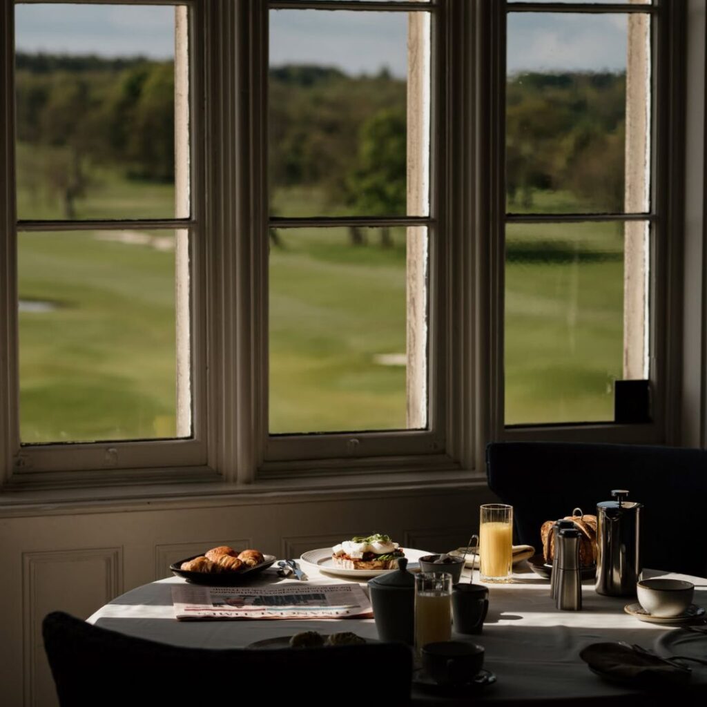 Overlooking the Golf Course at Maften Hall, Northumberland