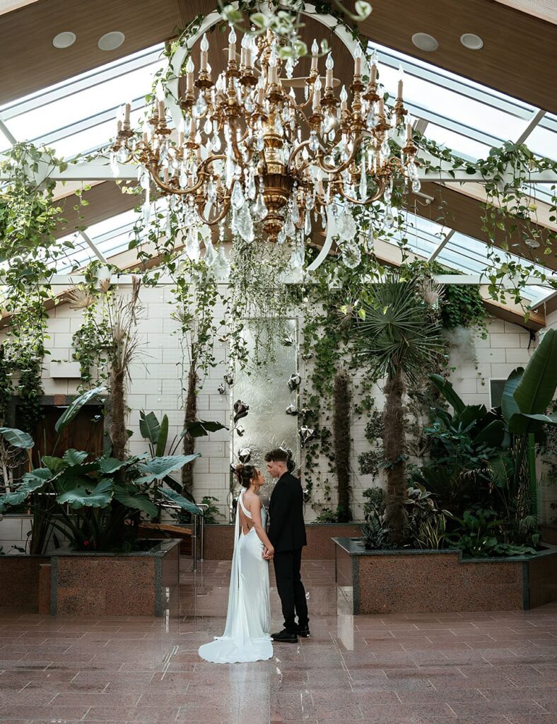 The Garden Room at The Biscuit Factory - Bride and Groom
