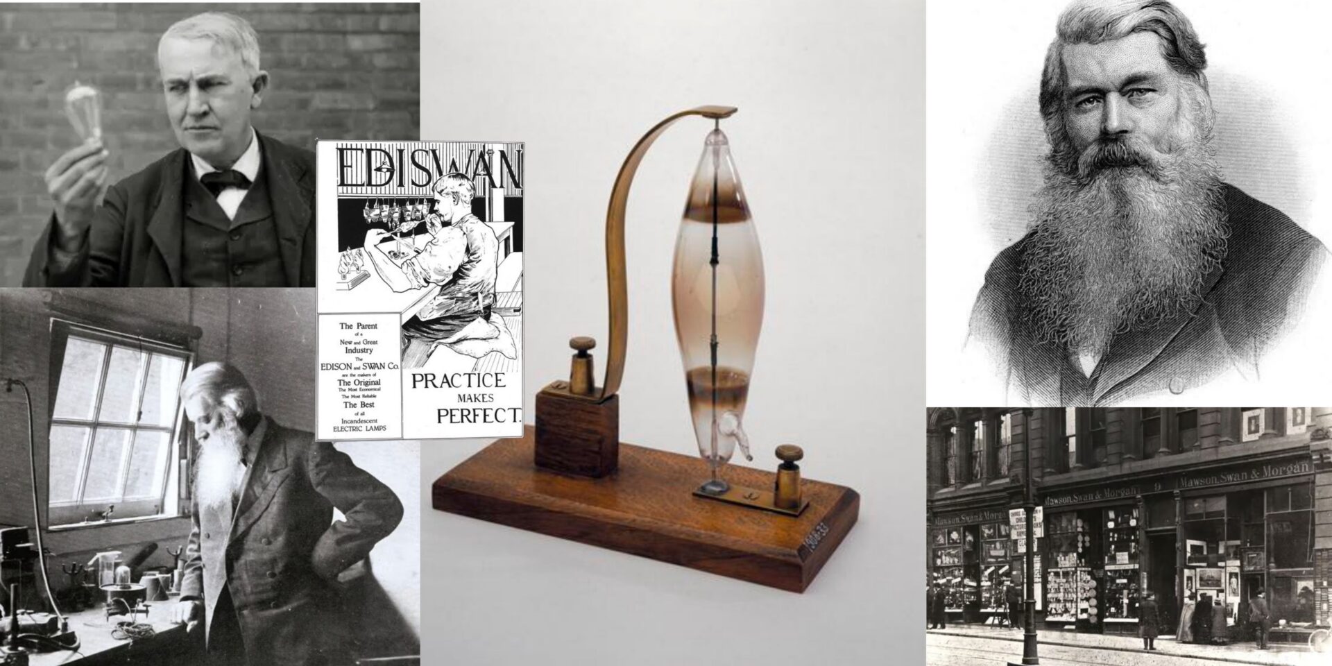 Joseph Swan - Inventor of the Lightbulb Image credit: Science Museum Group Collection, Britanicca, Tyne and Wear Archive and Museum - Joseph Swan