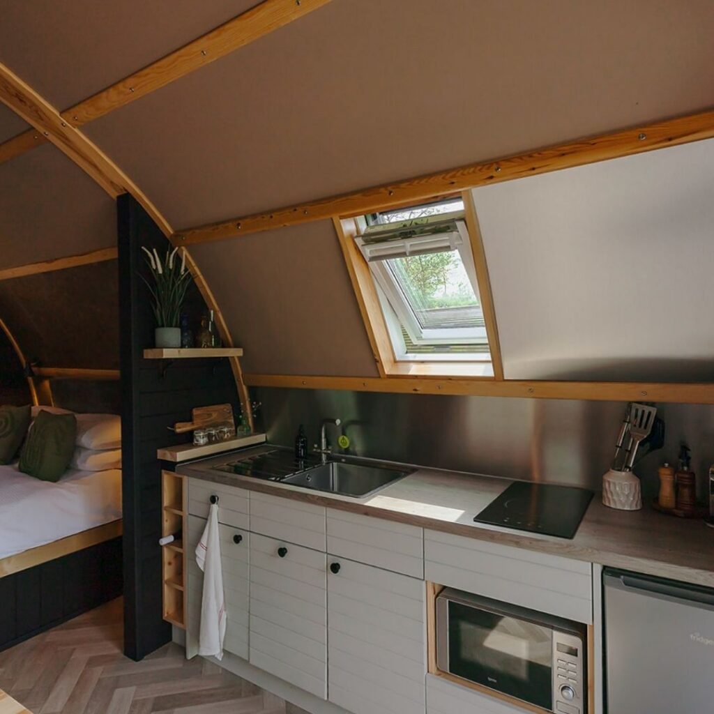 The Quarry Cabin Kitchen - Hewn Yorkshire
