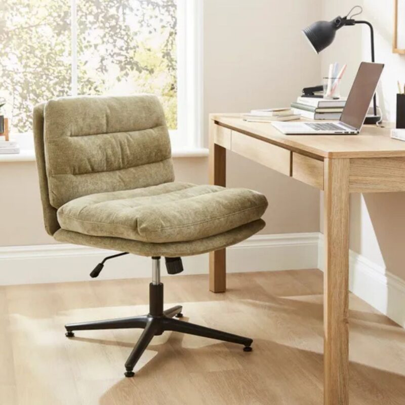 Dunelm - Bertha Chenille Wide Criss Cross Office Chair - £129.00