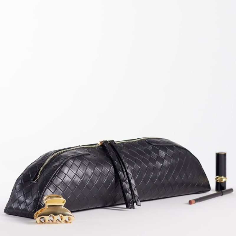 ASOS - Elongated Clutch in Black Weave - £28.00