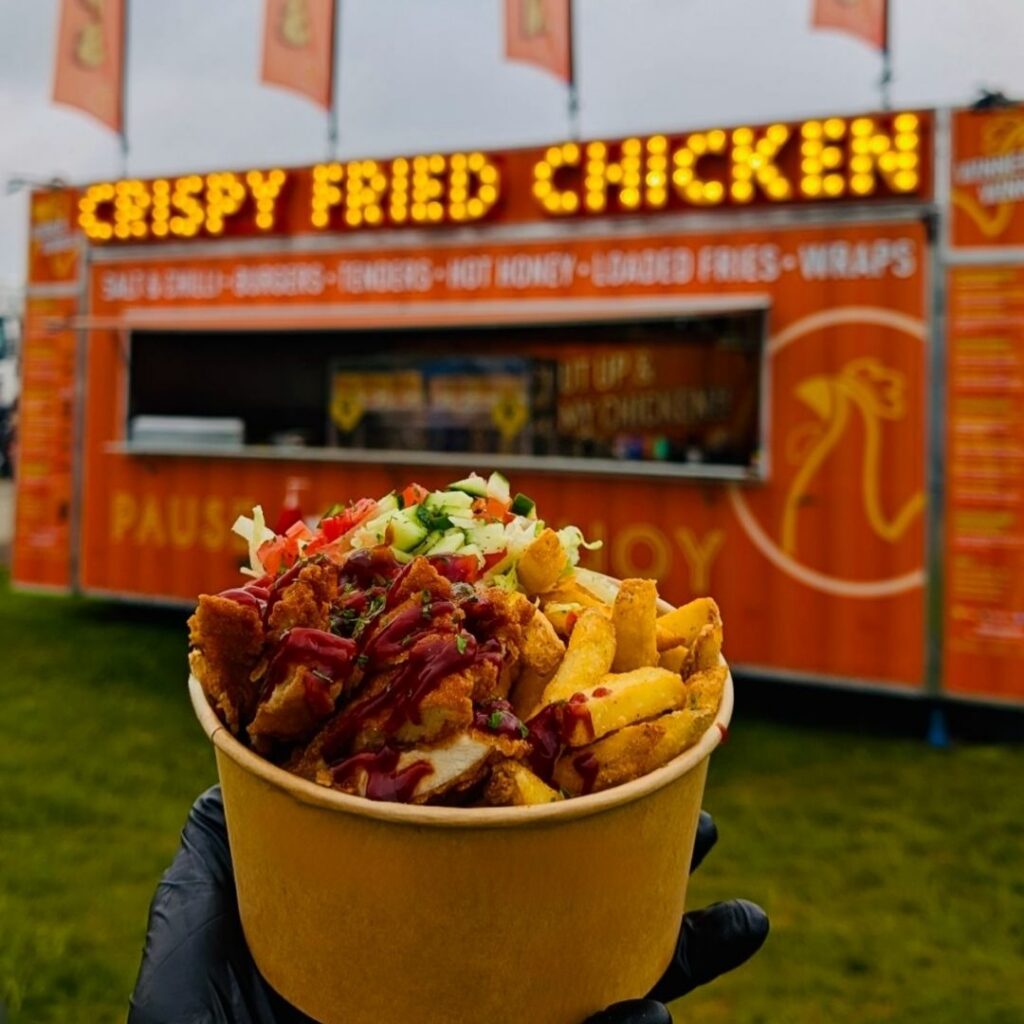 The street food vendor at Brockbrushes