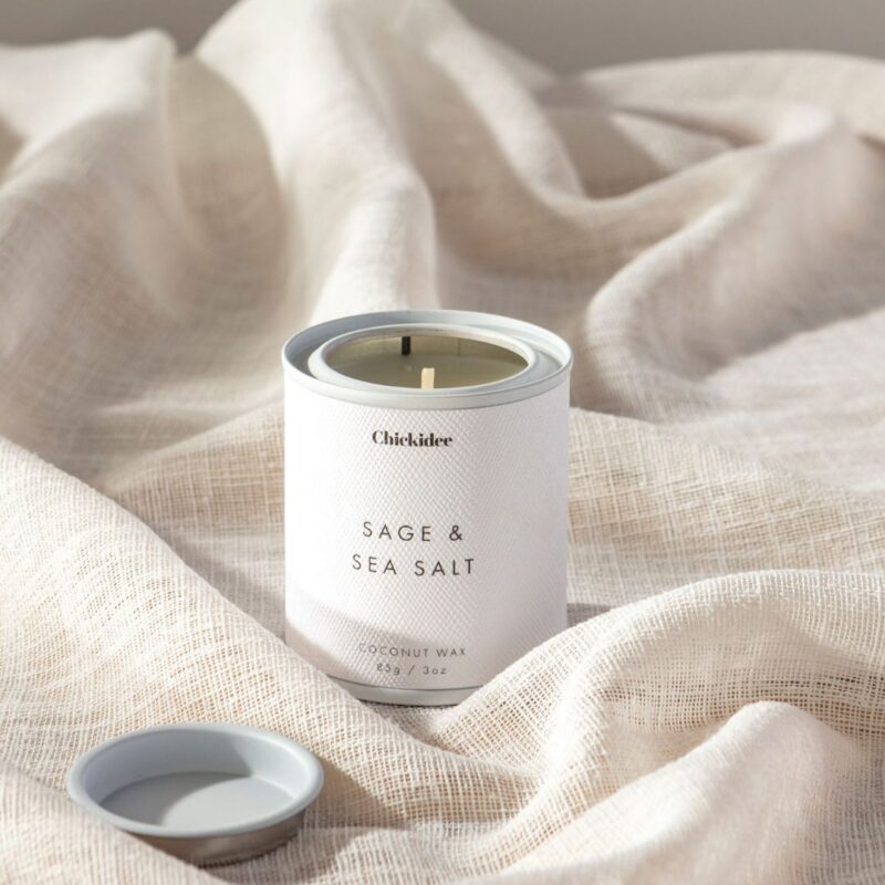 Chickidee - Sage and Sea Salt Neutral Core Conscious Candle - £7.60