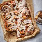 No-knead banana cinnamon rolls