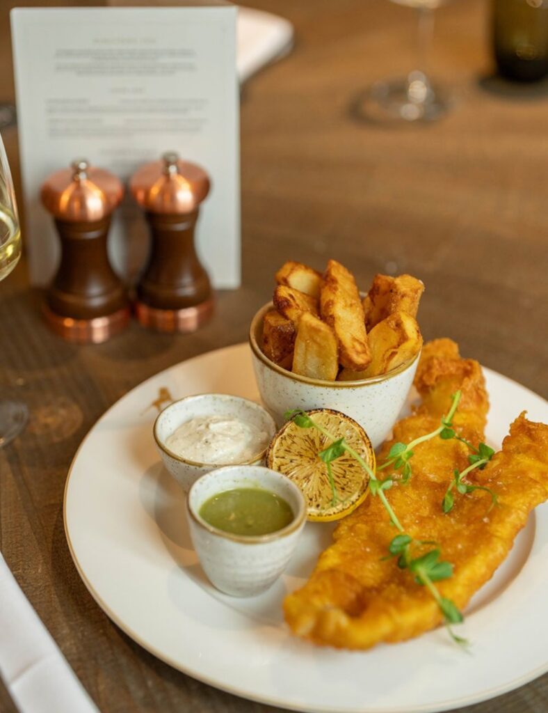 Fish and Chips at Baliffgate Hotel