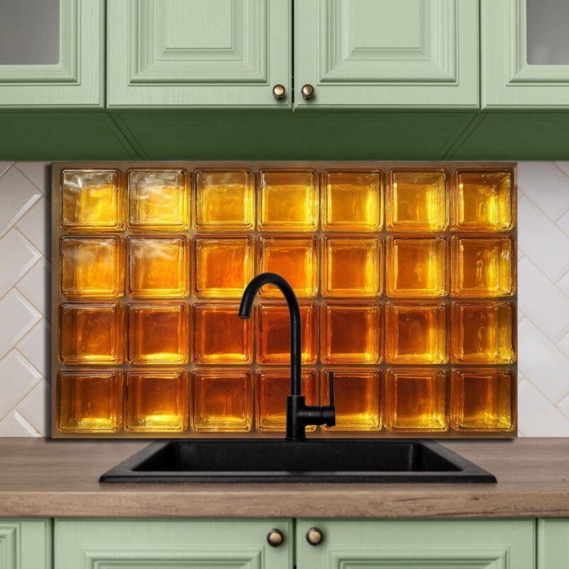 RiverAndRootArt - Tempered Glass Backsplash for Stove - £23.59 (was £39.32)