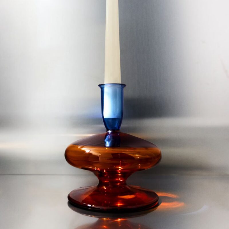 MANGO - Bicolour Borosilicate Candelabrum - £12.99