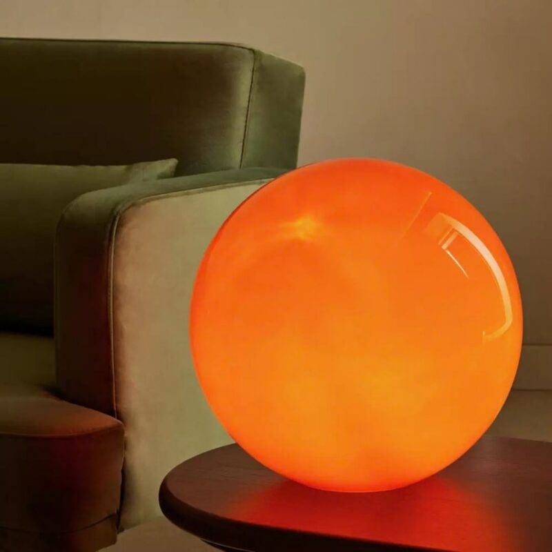 Habitat - Caliban XL Globe Glass Lamp in Orange - £52.00