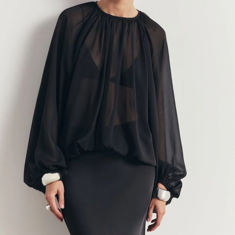 Because of Alice – Sheer Chiffon Blouse - £65.00