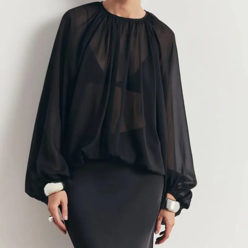 Because of Alice – Sheer Chiffon Blouse - £65.00