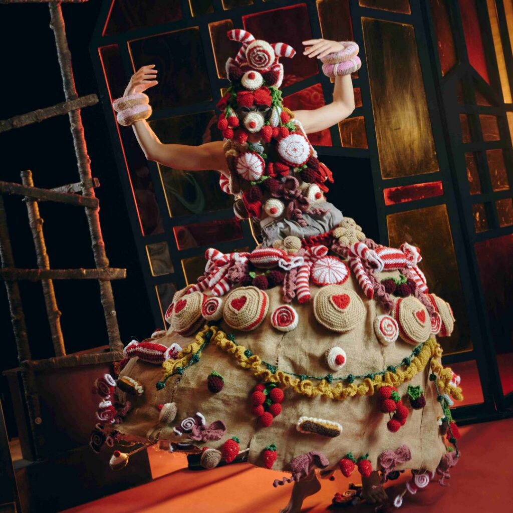 balletLORENT's Hansel & Gretel and the Witch - Dress made by Lady Gaga's desinger and Newcastle Crocheters