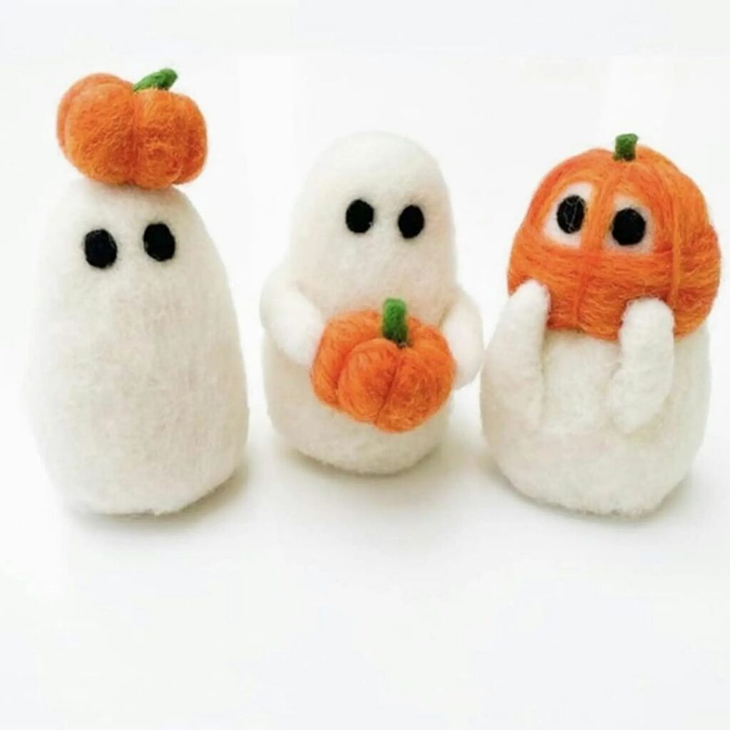 Halloween Ghosts Needle Felting Workshop — Morpeth