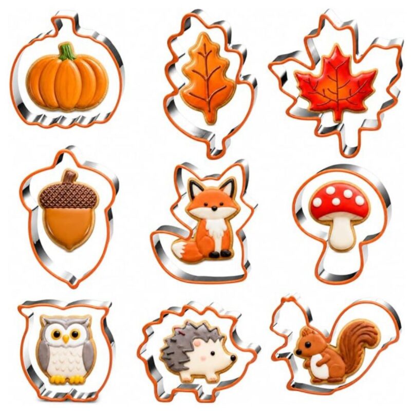 UKoosien - Autumn Cookie Cutters Set - £10.99