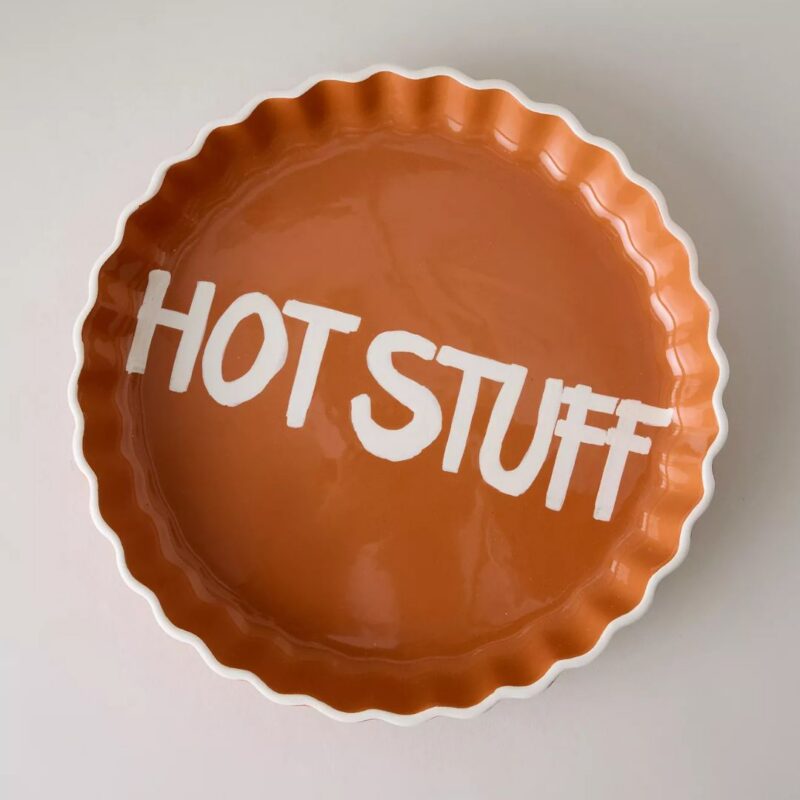 Anthropologie - Hot Stuff Hand-Painted Pie Dish - £38.00