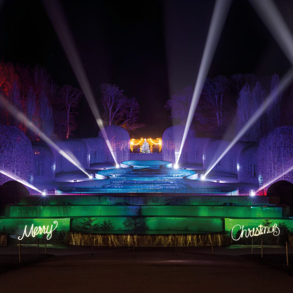 WINTER LIGHTS AT THE ALNWICK GARDEN AND LILIDOREI