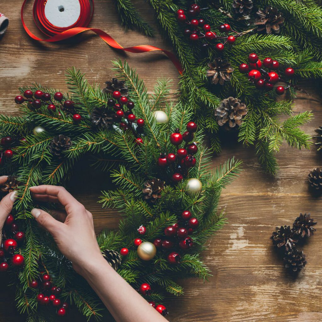 FESTIVE WREATH MAKING CLASS at The Alnwick Garden