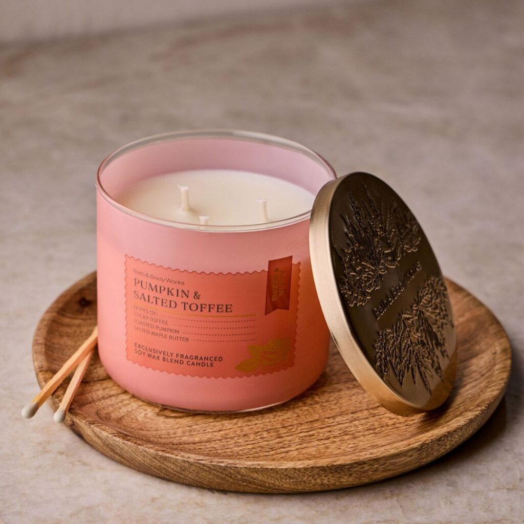 Bath and Body Works - Pumpkin and Salted Toffee Candle