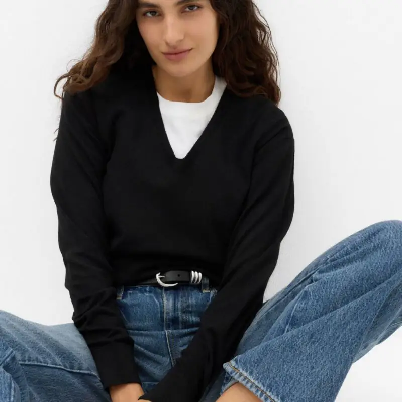 M&S - V Neck Relaxed Jumper - £16.00 (was £20.00)