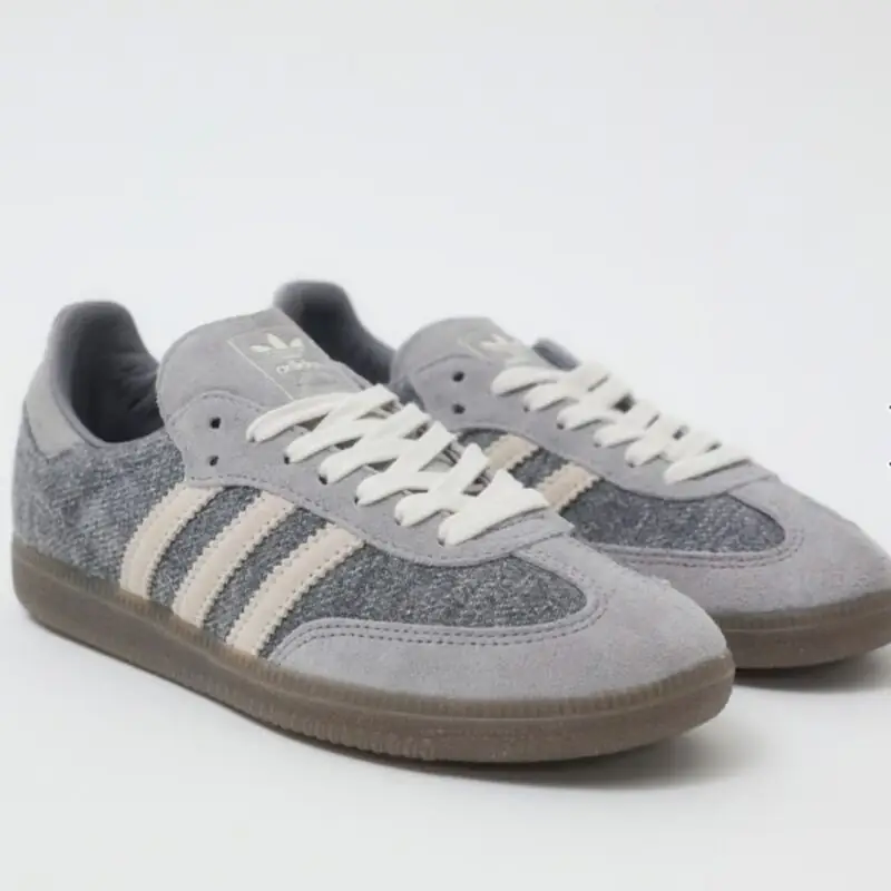 Adidas Originals x Molly-Mae - Samba Slate Trainers in Grey with Double Laces - £110.00