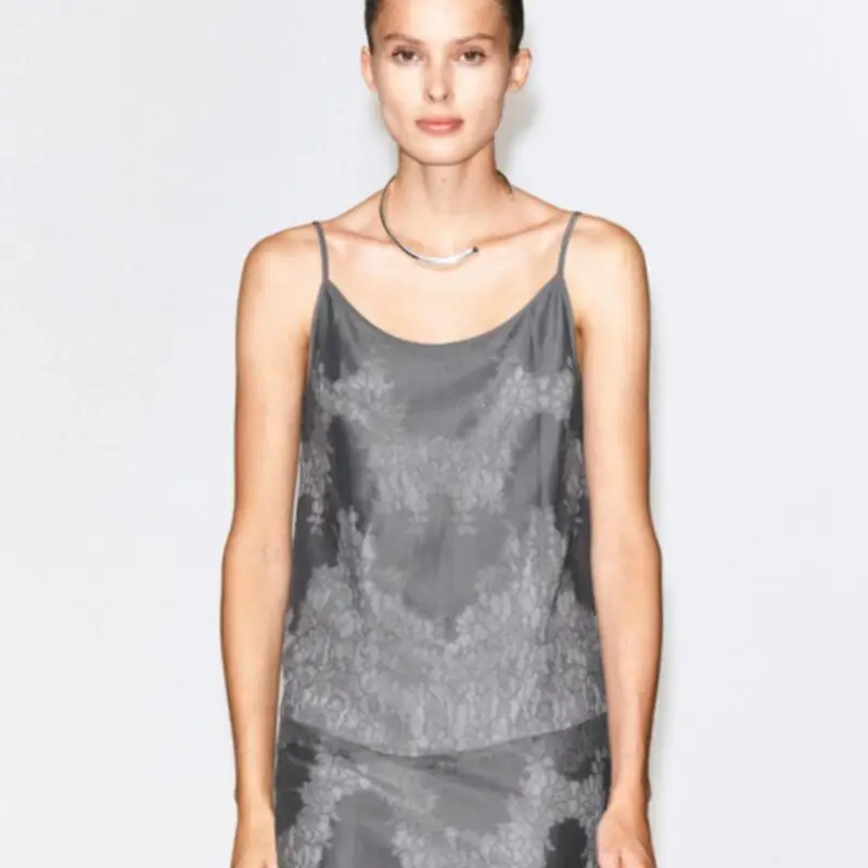 COS - Lace-Overlay Cami Top - £75.00