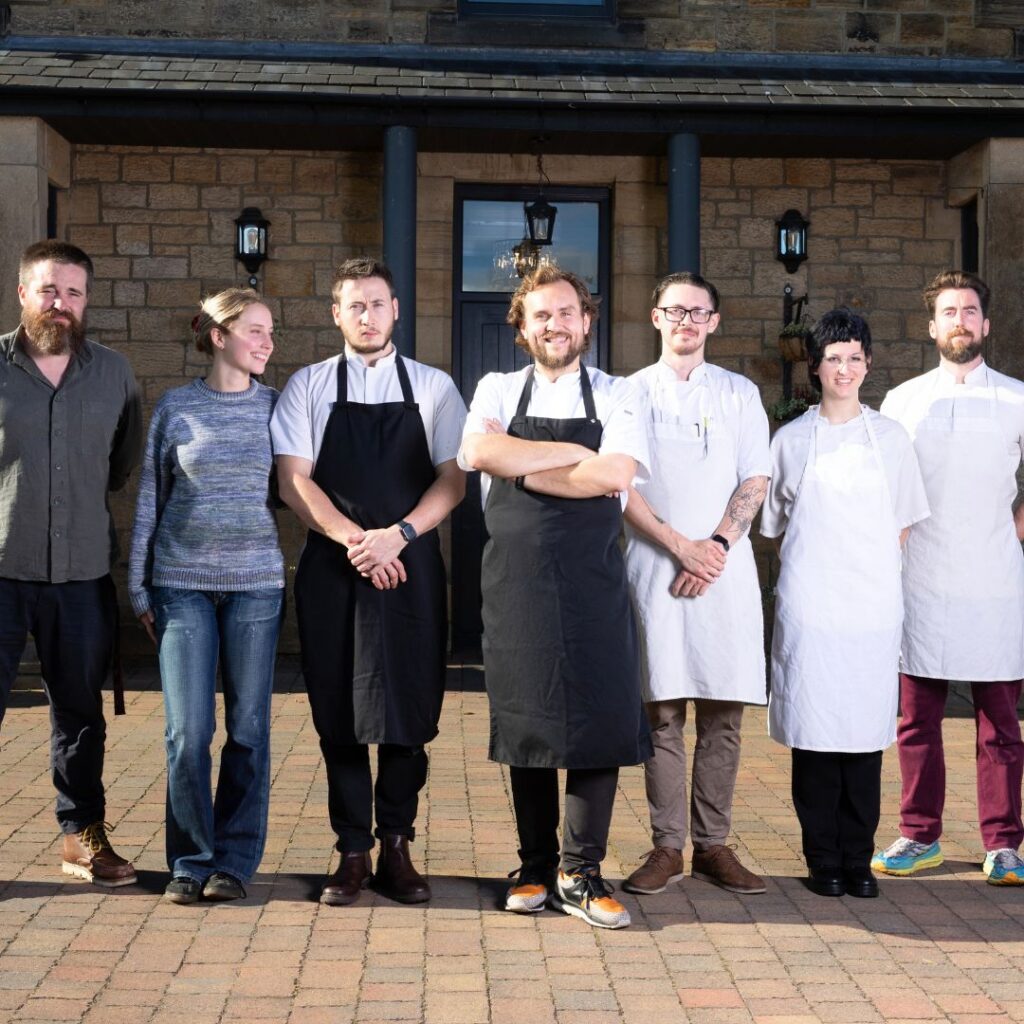 Chef Marek Dziedzic and the team, Restaurant Biedronka at South Causey Inn